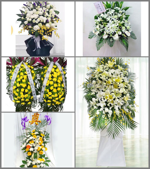 河北承德丰宁满族自治县汤河乡白事花篮预定